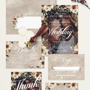 Ethereal Elegance Rehearsal Dinner Photo Overlay Invitation Postcard