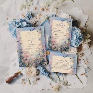 Pastel Wildflower Meadow Wedding Enclosure Card