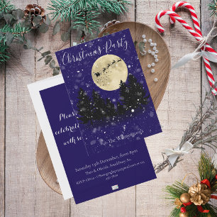 Snow Santa Sighting Christmas Party Invitation
