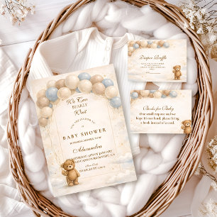 Bearly Wait Balloon Diapper Raffle Enclosure Card