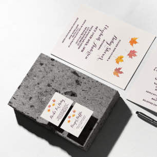 Maple Leaves Fall Baby Shower Invitation