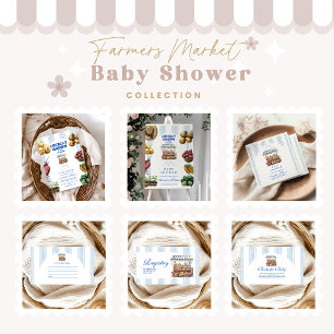 Arch Blue Farmers Market Books for Baby  Enclosure Card