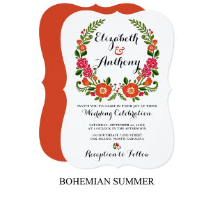 The Bohemian Summer Wedding Collection Invitation
