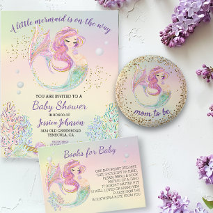 Little Mermaid Watercolor Baby Shower Budget