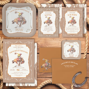 Western Cowboy Bucking Bronco 2 Napkin