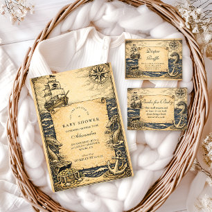 Classic Storybook Pirate Baby Shower Napkin