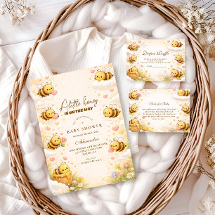Sweet Honey Bee Baby Shower Invitation