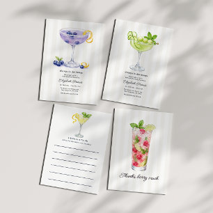 Blueberry Martini Hamptons Bachelorette Weekend Invitation