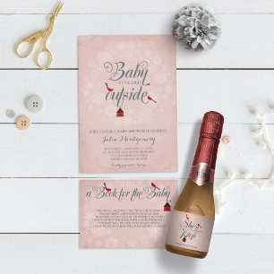 Baby Shower Invitation, It's Cold Outside, Winter Invitation