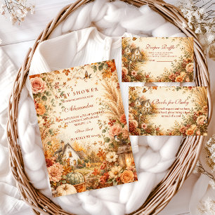 Rustic Fall Boho Baby Shower Napkin