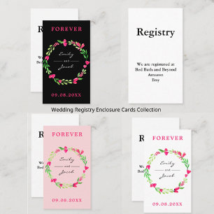 Personalised Bride & Groom Registry Card