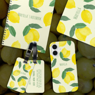 Vibrant Watercolor Yellow Lemons  iPhone 16 Case