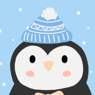 Christmas penguin  card