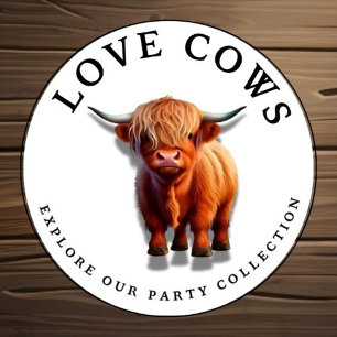 HAPPY BIRTHDAY BLUE BOY LONG HAIR BROWN COW CARD