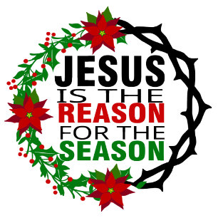 Jesus is the Reason for the Season Ceramic Tree Decoration