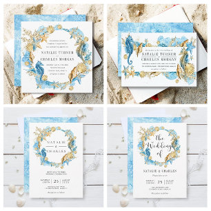 Under the Sea Summer Wedding Invitation