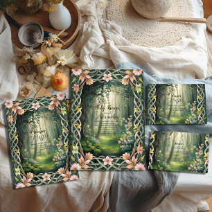 Whimsical Woodland Forest  Raffle Diapper Enclosure Card