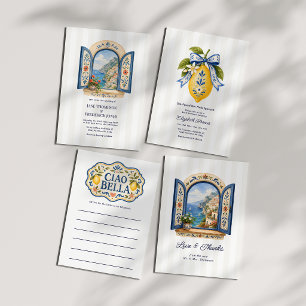 La Dolce Vita Amalfi Coast Italian Bachelorette Invitation