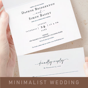 Fun Facts Modern Chic Minimalist Wedding Napkin