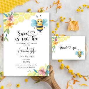Bee floral - Baby Item Game. Baby Shower Game