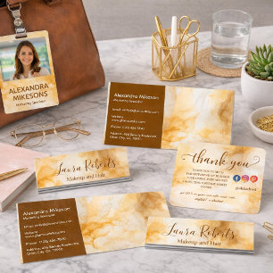 Neutral Gold Professional Business Card
