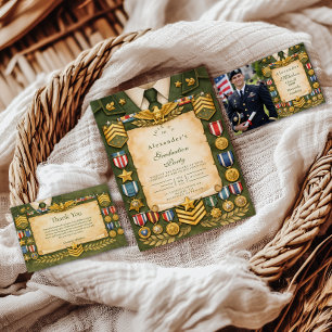 Honor & Valor Graduation Party RSVP Card