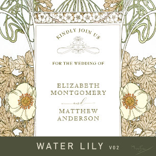 Vintage Wedding Invitations Art Nouveau by Mucha