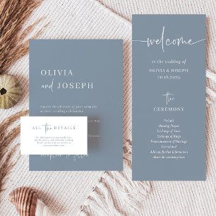 Simple Modern and Minimalist   Wedding Details Enclosure Card