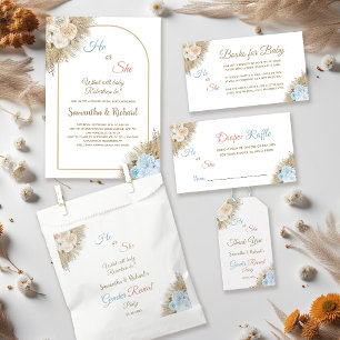 Pampas Grass Team Girl Vote Gender Reveal Party 6 Cm Round Badge