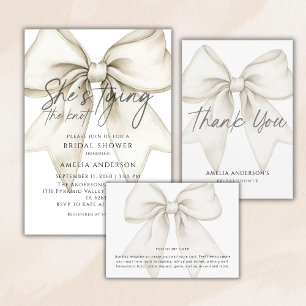 Shes Tying The Knot Bow Bridal Shower Backdrop Tapestry