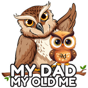 Tie : My Dad My Old Me (black)