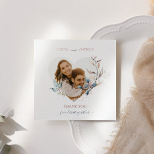 Watercolor Fall green eucalyptus with rose gold  Invitation