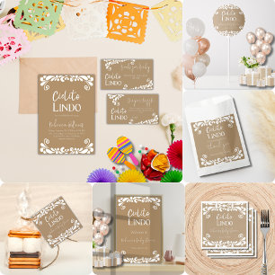 Cielito Lindo Talavera Mexican Fiesta Baby Shower Napkin