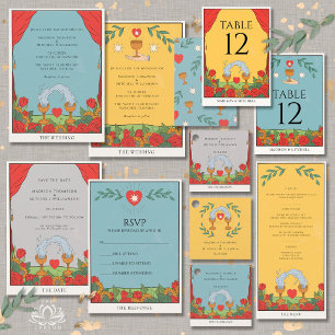 Vintage Tarot Deck Divination Mystical Wedding   Save The Date