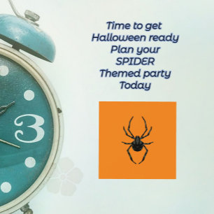 Plain Old Spider Invitation