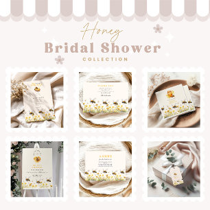  Floral She Found Her Honey Bridal Thank You Card