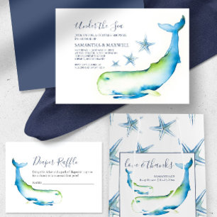 Budget Watercolor Boy Baby Shower Under The Sea
