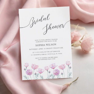 Peonies Bridal Shower Invitation