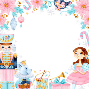 Vintage Christmas Nutcracker Baby Shower Invitation