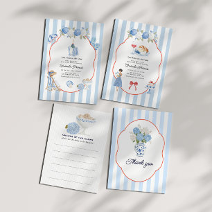 Last Toast on the Coast Coastal Chic Bachelorette Invitation
