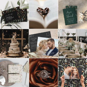  Wedding photo arch watercolor botanical floral  Invitation