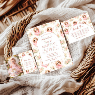 Fairy 1st Birthday Girl Paper Plate