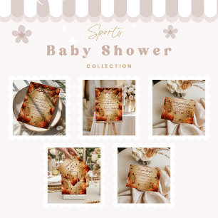 Vintage Basketball Sports Baby Shower Invitation