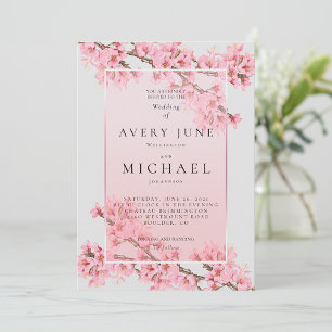 Cherry blossom wedding napkins
