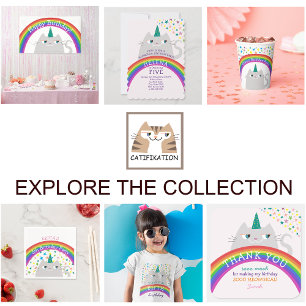 Rainbow Photo Birthday Invitation