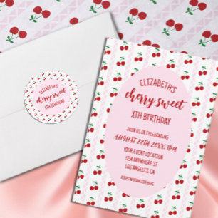 Cherry Sweet Birthday Invitation