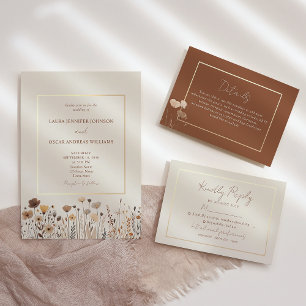 Boho Terracotta Wedding Place Card