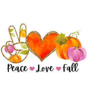 Love Fall Autumn Customise Text and Colour Apron