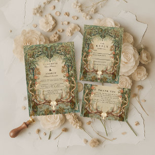 Autumn Woods Rustic Wedding Invitation