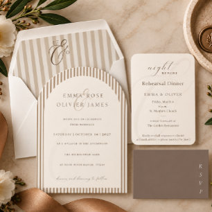 Elegant Copper Desert Sand  Photo Collage Wedding Save The Date